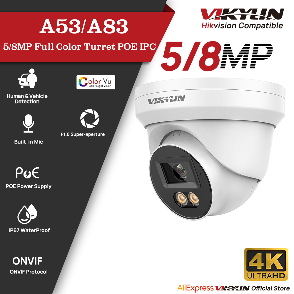 Home Security Images - VIKYLIN 5/8MP HD กล้องรักษาความปลอดภัย IP Poe