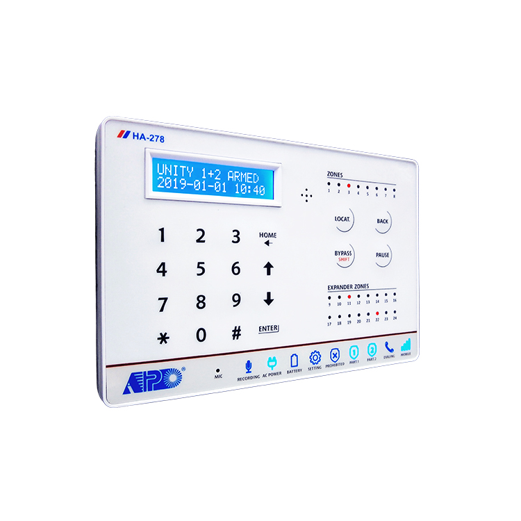 Home Zone Security App - ระบบควบคุมการรักษาความปลอดภัยบ้านผ่านเครือข่ายเซลลูลาร์ HA-278-D ควบคุมได้ 8 โซน ระบบเตือนภัยกันขโมย