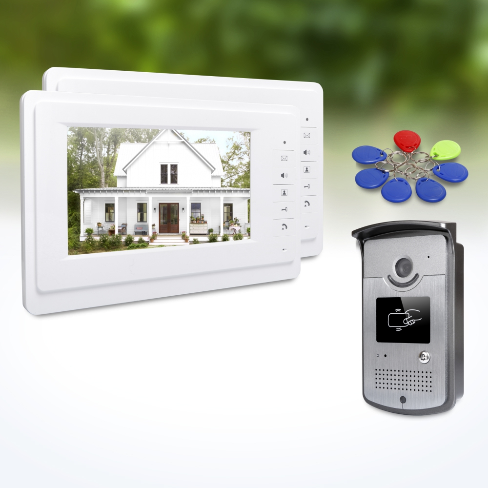 Home Security And Camera Systems - กล้องวงจรปิดภายนอก 1 ตัว จอภาพภายใน 2 จอ