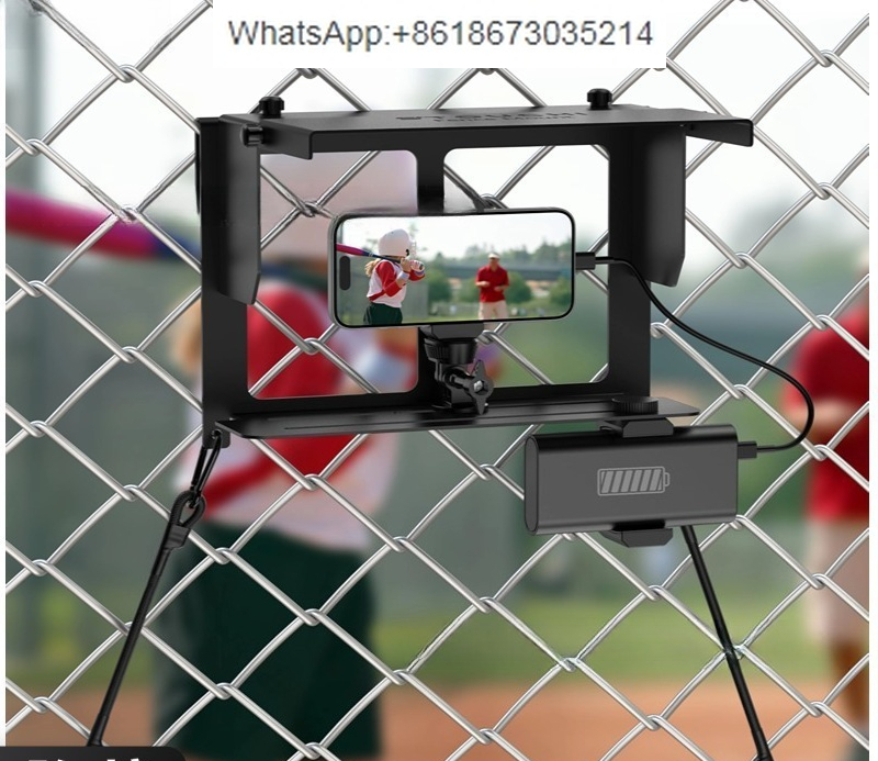 Home Security Electric Fence - กล้องกีฬา การถ่ายภาพกลางแจ้ง ขายึดตาข่ายแบบแขวนพร้อมที่บังแดดปรับได้ ขายึดโทรศัพท์มือถือแบบโลหะ