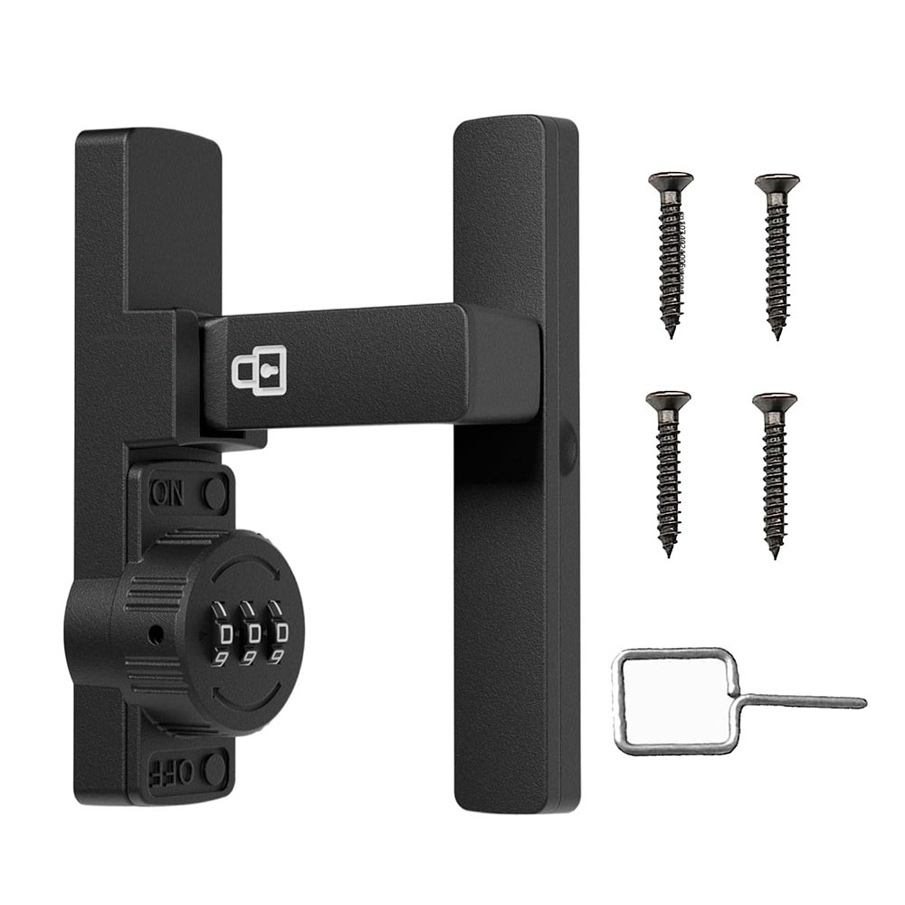 Home Security Door - Security Barn ประตูล็อค 3 หลักล็อคประตูบ้านล็อคสําหรับห้องน้ําไวน์ตู้รหัสผ่านรหัสโลหะผสมสังกะสีทนทาน