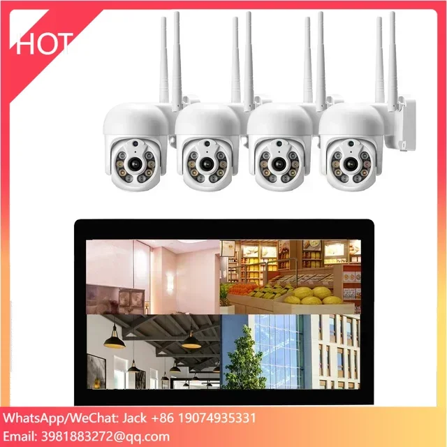 Home Security And Camera Systems - ออลอินวัน ขนาด 12 นิ้ว ระบบกล้องวงจรปิดไร้สาย LCD