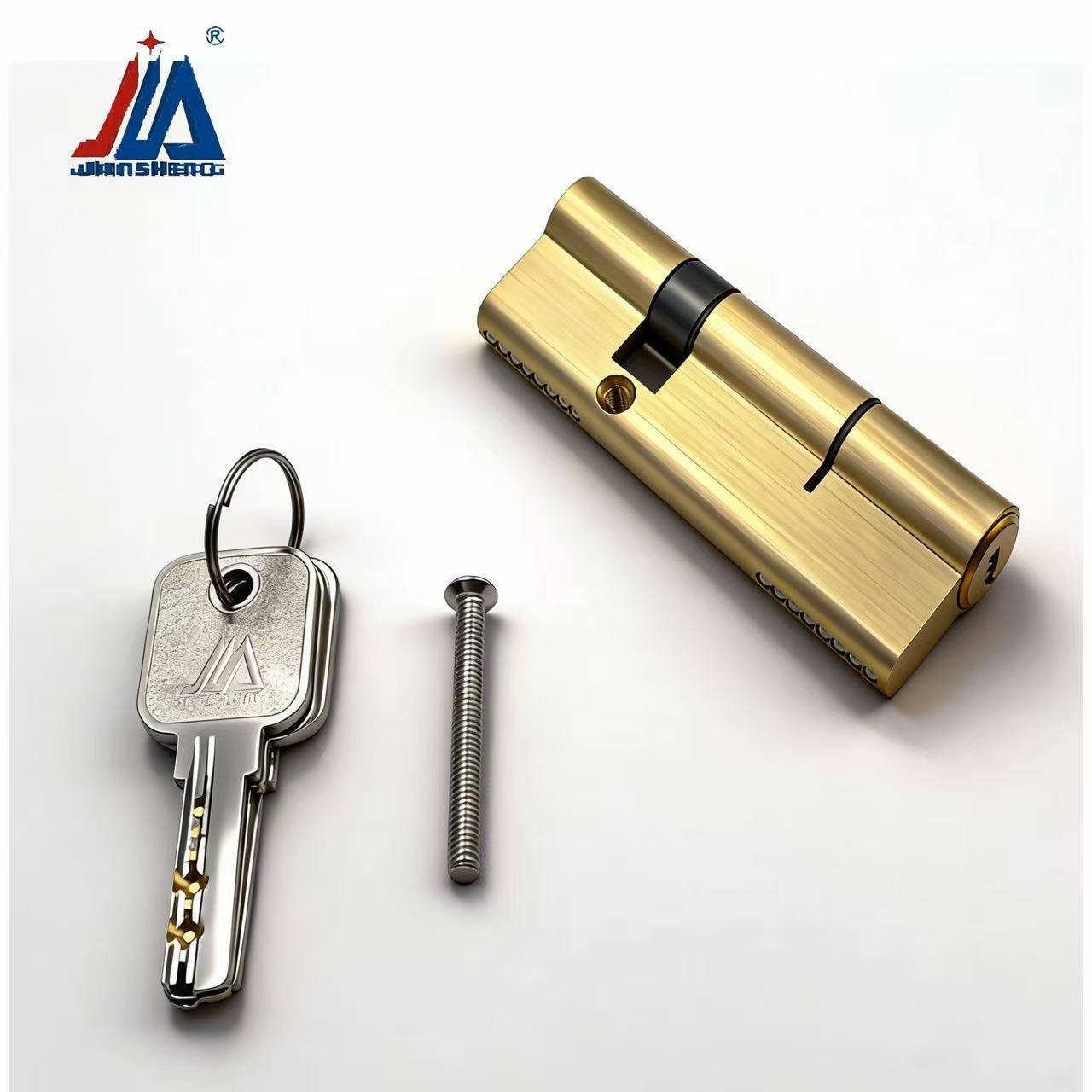 Home Security Door - แกนล็อคประตูทองเหลืองแท้ ป้องกันการงัดแงะ แกนล็อคแบบแยก 30/60 สำหรับประตูอลูมิเนียม/UPVC อุปกรณ์รักษาความปลอดภัยบ้าน