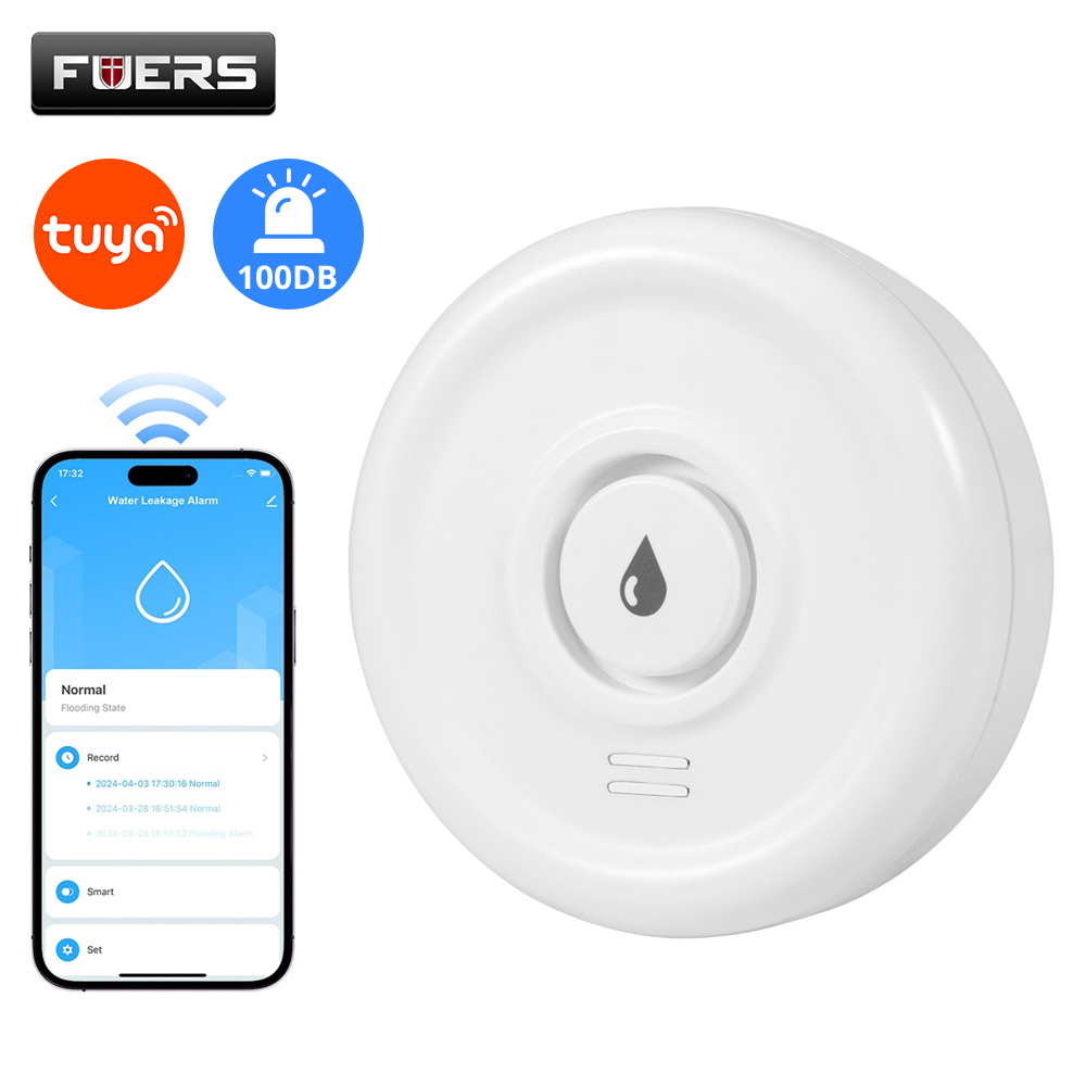 Home Security Tools - Fuers เครื่องตรวจจับน้ํารั่ว Smart Home ALARM Tuya