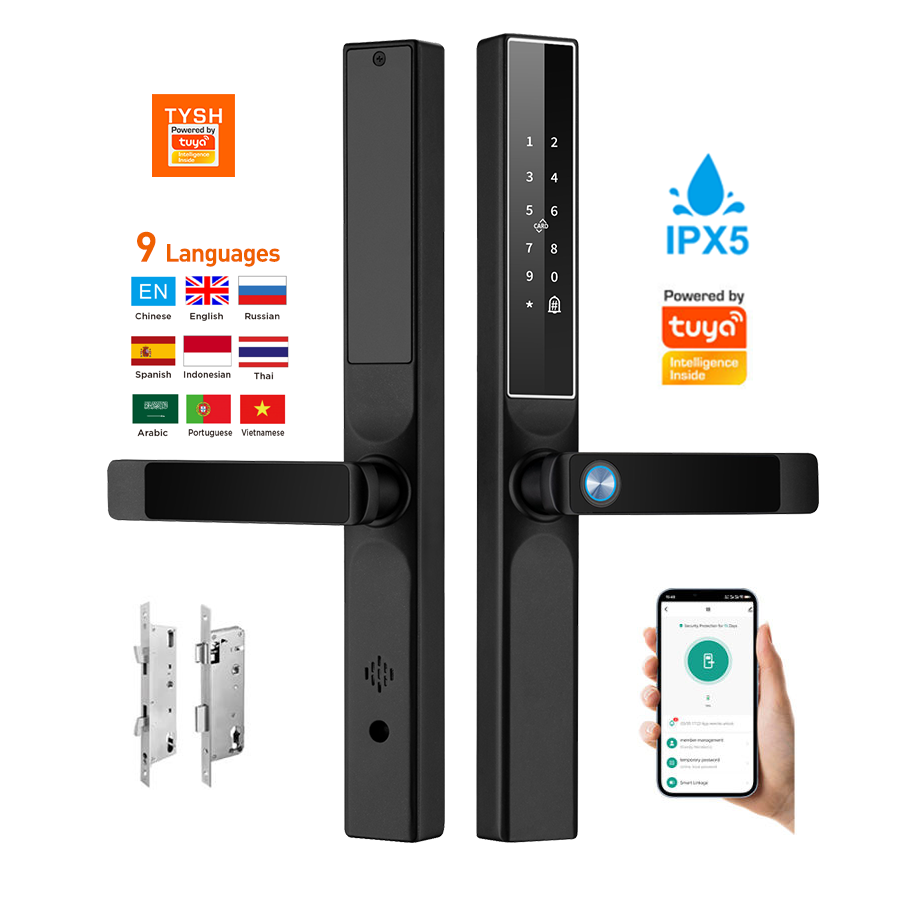 Home Security Tips - แอป Tuya ล็อคประตูด้วยลายนิ้วมือ รหัสผ่าน บัตรกุญแจ ล็อคประตูอัจฉริยะ