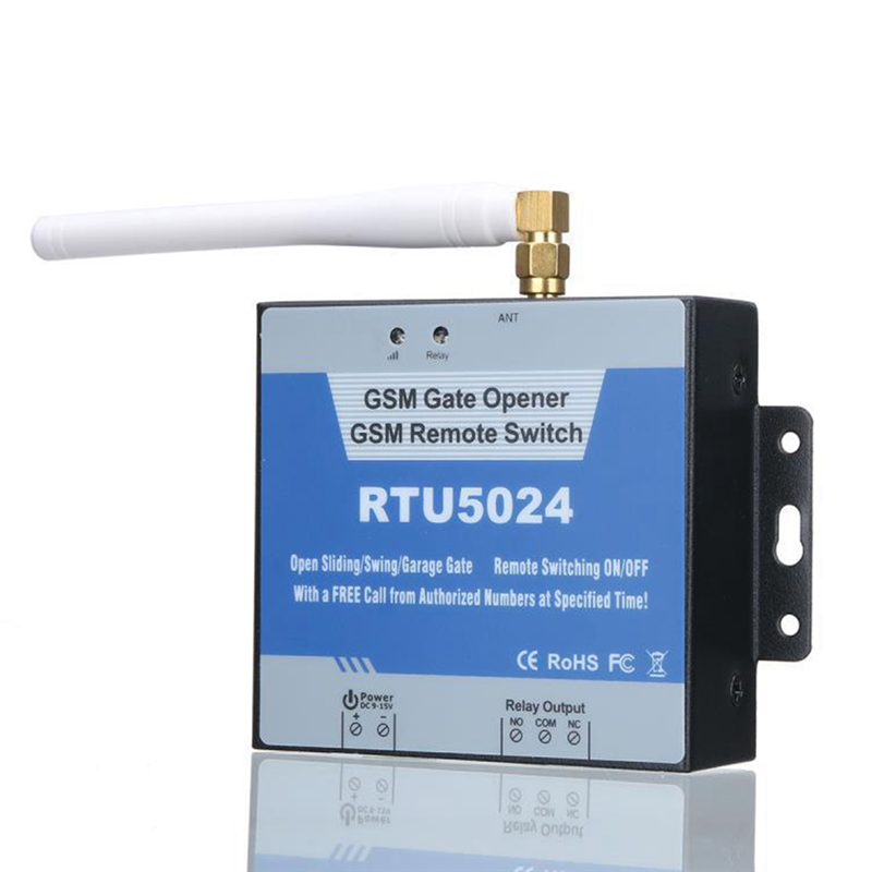Home Security Door - ชุดควบคุมการเปิดประตูไร้สาย B04C-RTU5024 GSM พร้อมรีเลย์ ระบบควบคุมการเข้าออกระยะไกล 4G