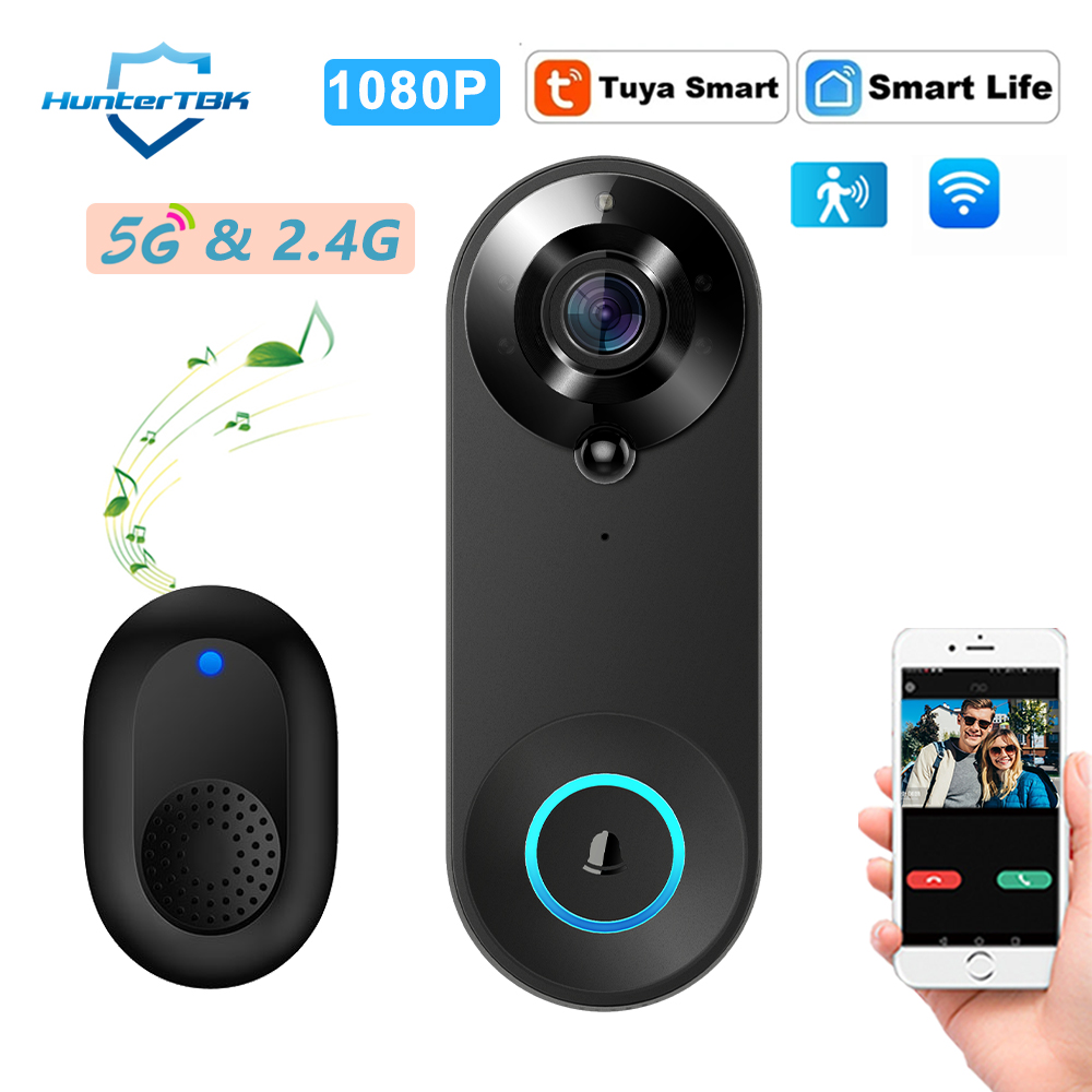 Home Security Lidar - กริ่งประตูวิดีโอ 5G 2.4G WiFi ความละเอียด 1080P