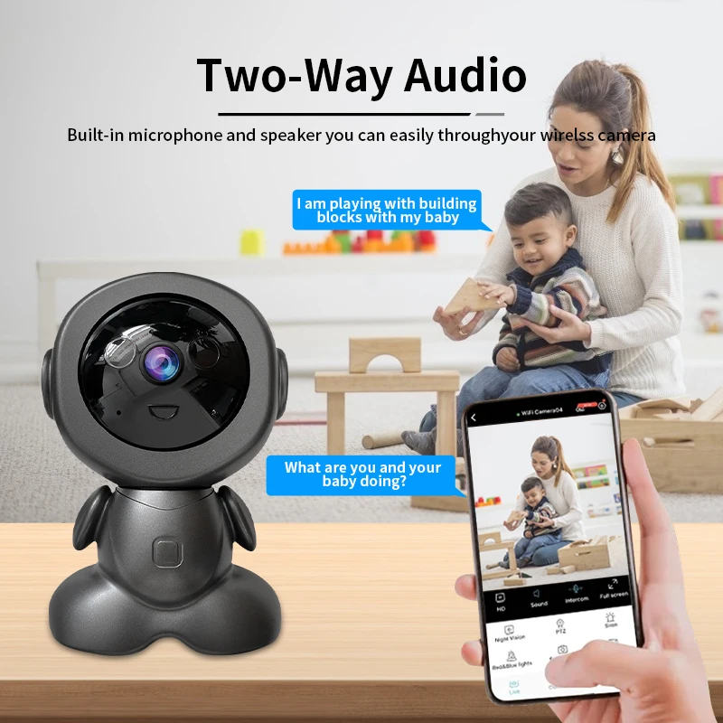 กล้องวงจรปิดไร้สาย 8MP แบบหมุน - Home Security Images บทวิจารณ์และราคา