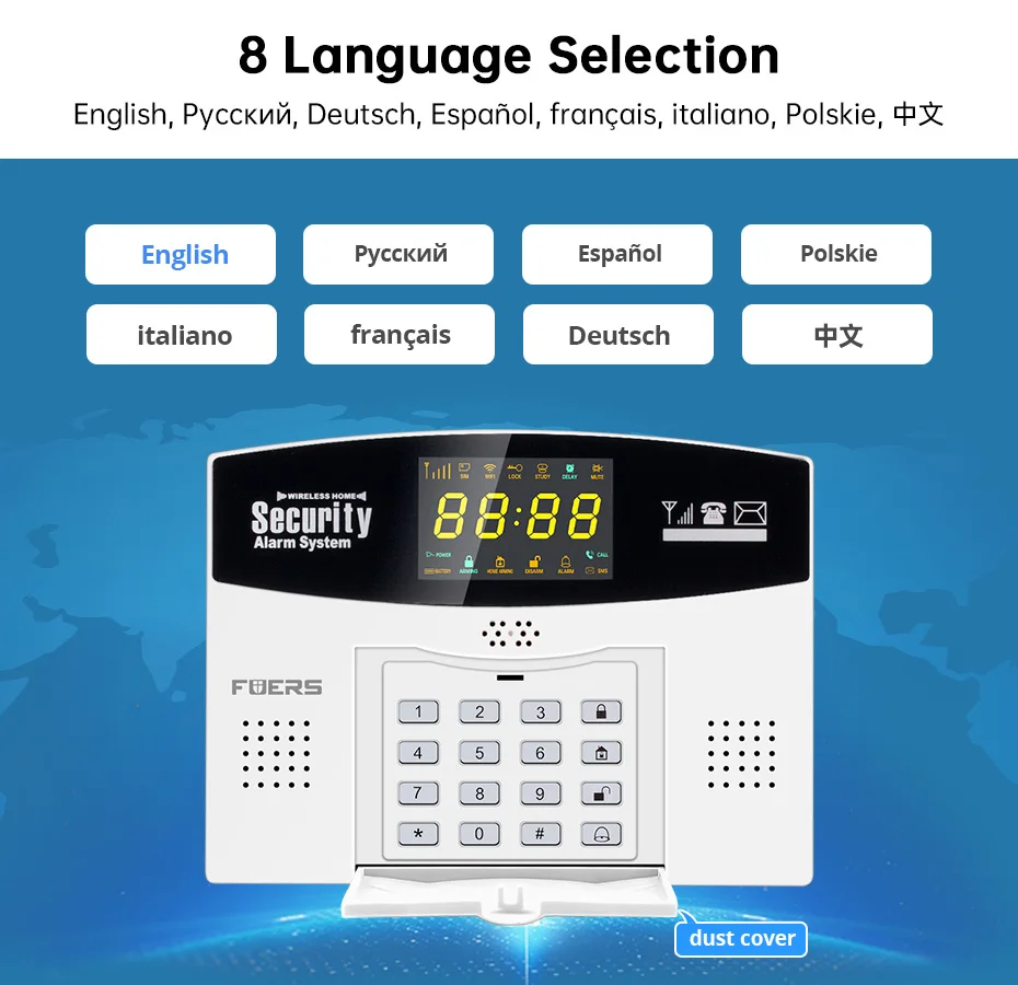 ระบบสัญญาณกันขโมยไร้สาย Fuers  - Home Zone Security App บทวิจารณ์และราคา