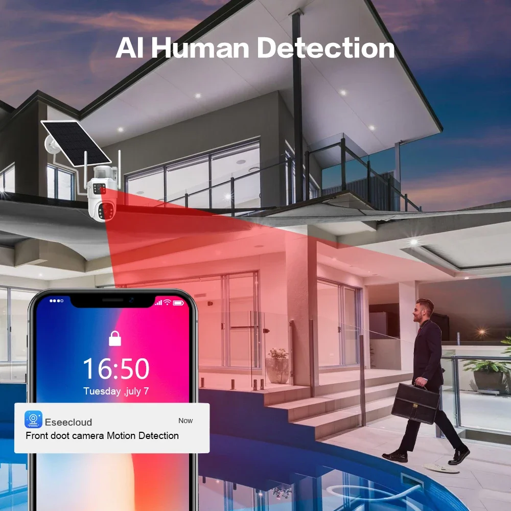 ระบบกล้องวงจรปิดพลังงานแสงอาทิ - Home Security Monitor บทวิจารณ์และราคา