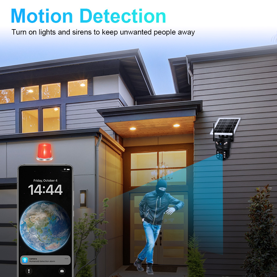 กล้องวงจรปิด KERUI 6MP 4G SIM  - Home Security Tips บทวิจารณ์และราคา