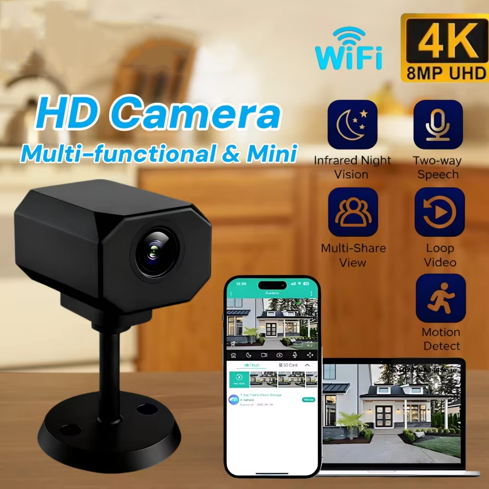 กล้องวงจรปิด 4K HD WiFi สำหรับ - Home Security Monitor บทวิจารณ์และราคา