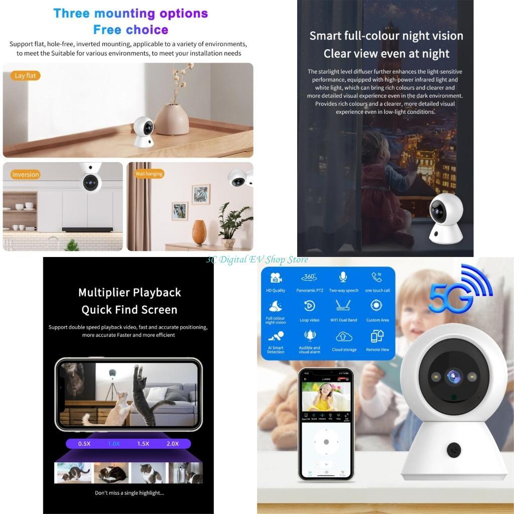E74D 1080P WiFi ไร้สายในร่ม Ho - Home Security Images บทวิจารณ์และราคา