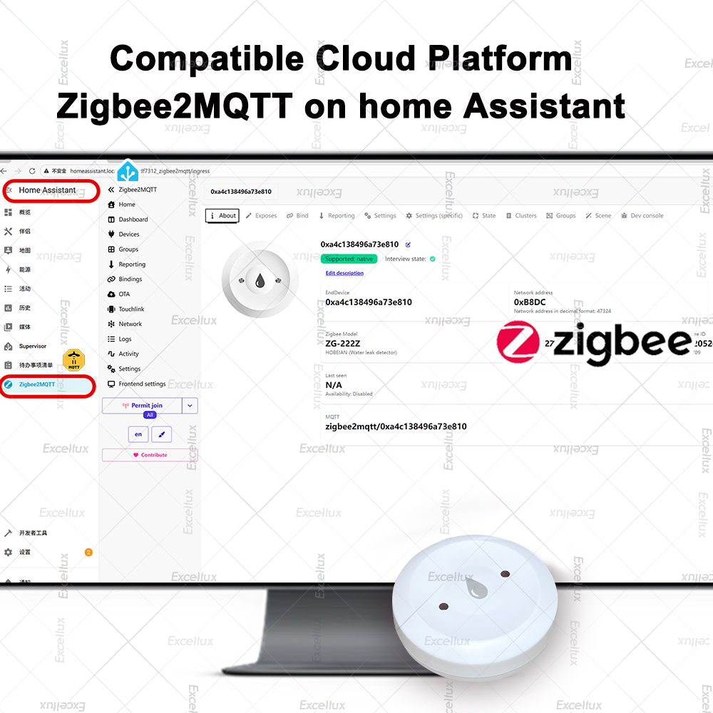 Zigbee เครื่องตรวจจับน้ํารั่วเ - Home Security Monitor บทวิจารณ์และราคา