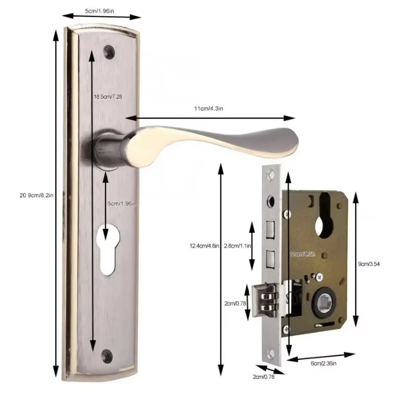 กุญแจล็อคมือจับประตูสีทองล็อคป - Home Security Tips บทวิจารณ์และราคา
