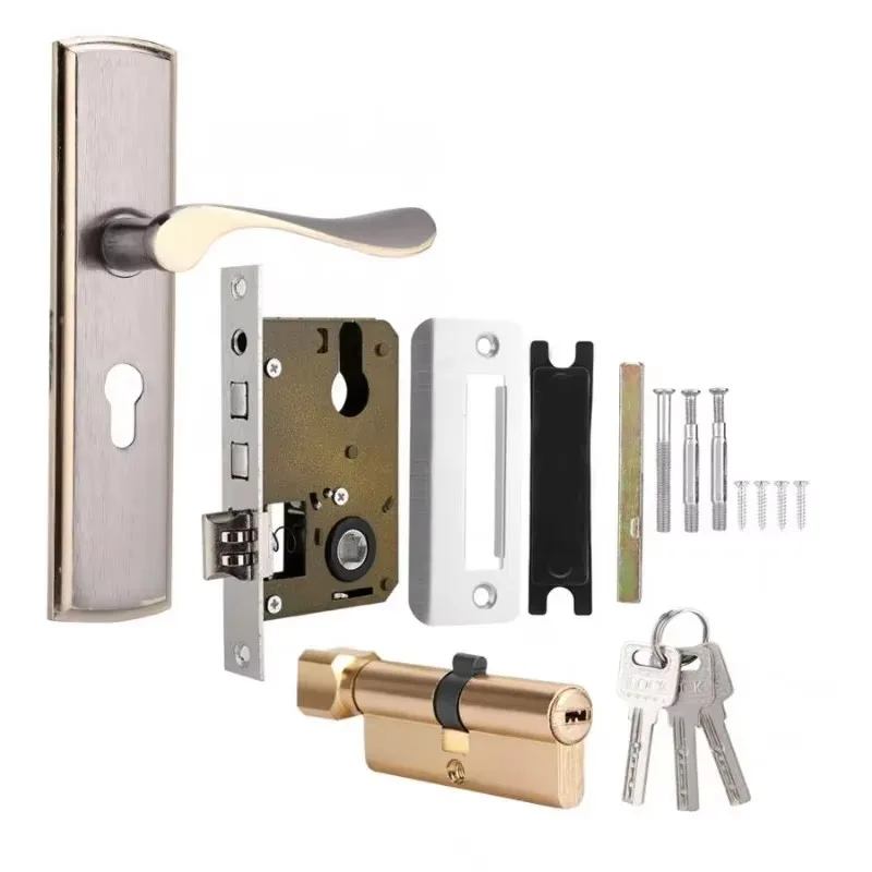 กุญแจล็อคมือจับประตูสีทองล็อคป - Home Security Tips บทวิจารณ์และราคา
