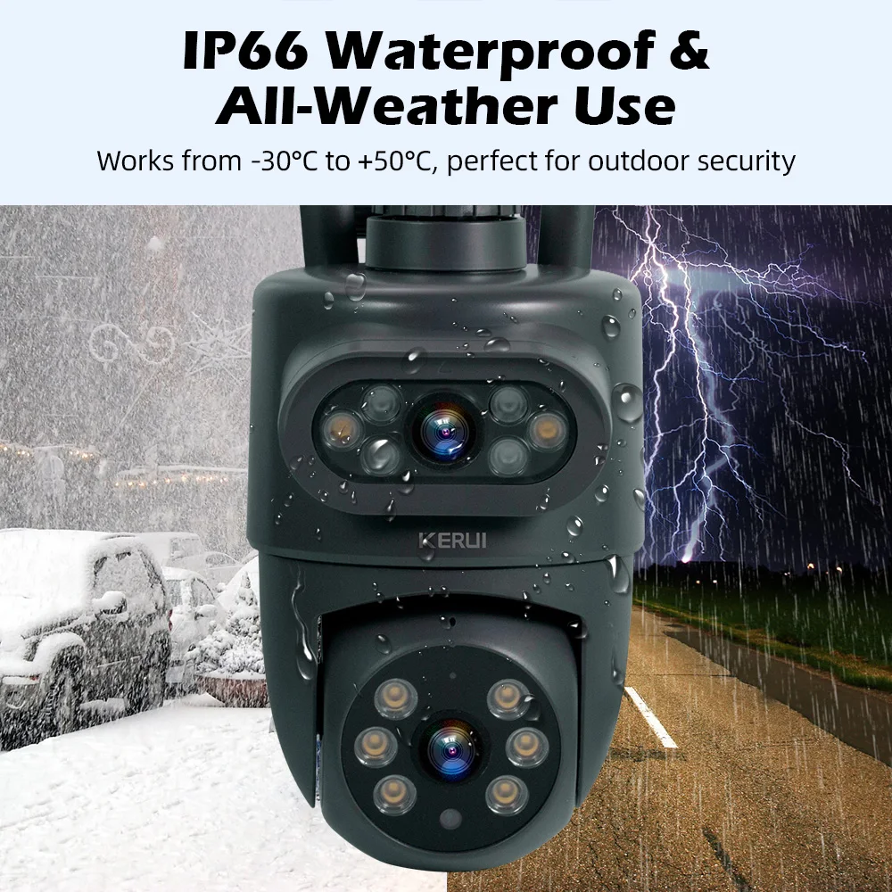 กล้องวงจรปิด KERUI สำหรับภายนอ - Home Security Beams บทวิจารณ์และราคา