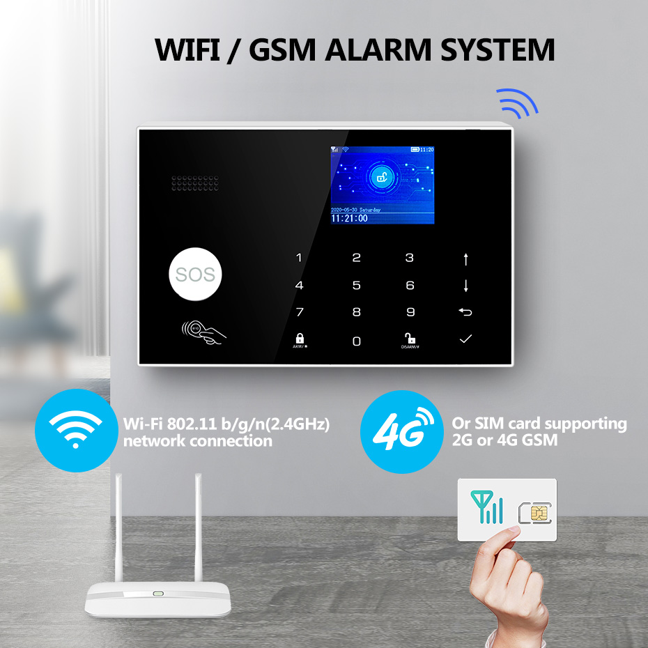 KERUI 4G/WiFi Home Alarm Syste - Home Zone Security App บทวิจารณ์และราคา