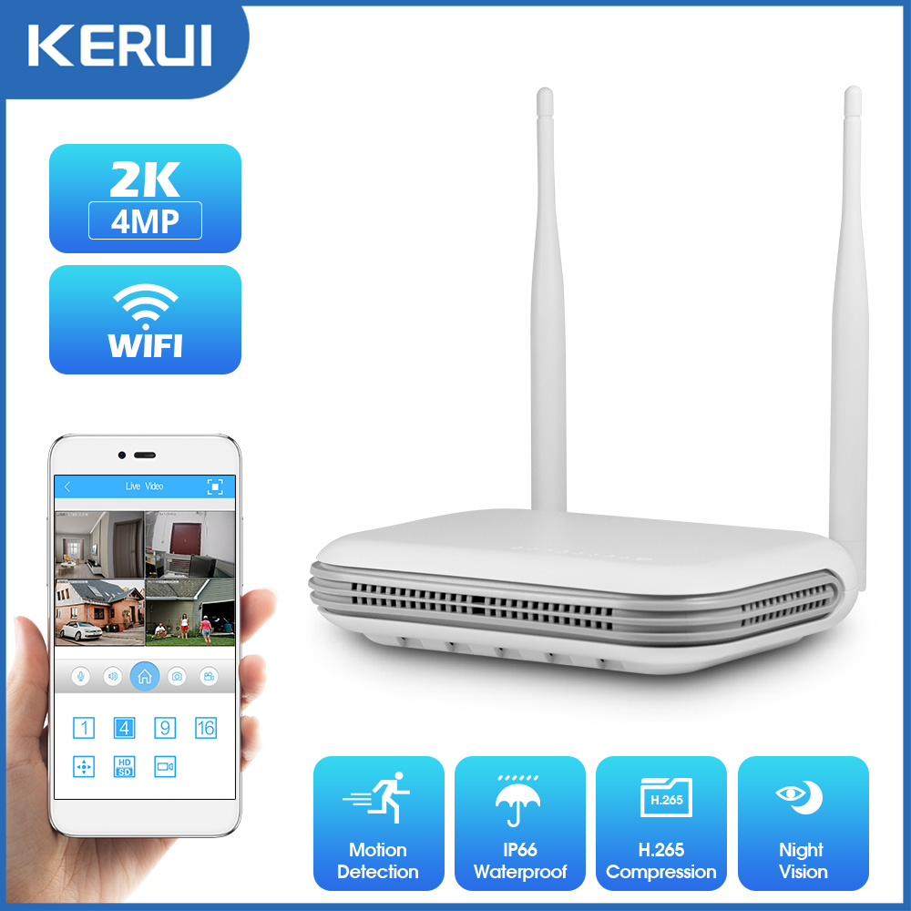KERUI 2K 3K 4MP 8CH NVR WIFI O - Home Security Monitor บทวิจารณ์และราคา