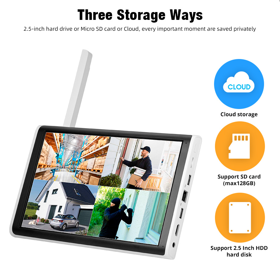 KERUI 2K 3K 4MP 8CH NVR WIFI O - Home Security Monitor บทวิจารณ์และราคา