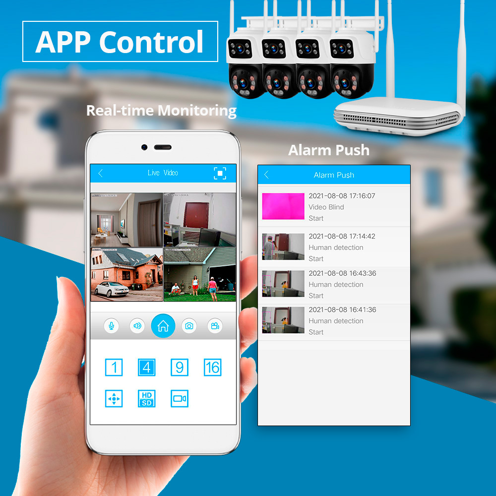 KERUI กันน้ํา 6MP HD ไร้สาย Du - Home Security And Camera Systems บทวิจารณ์และราคา