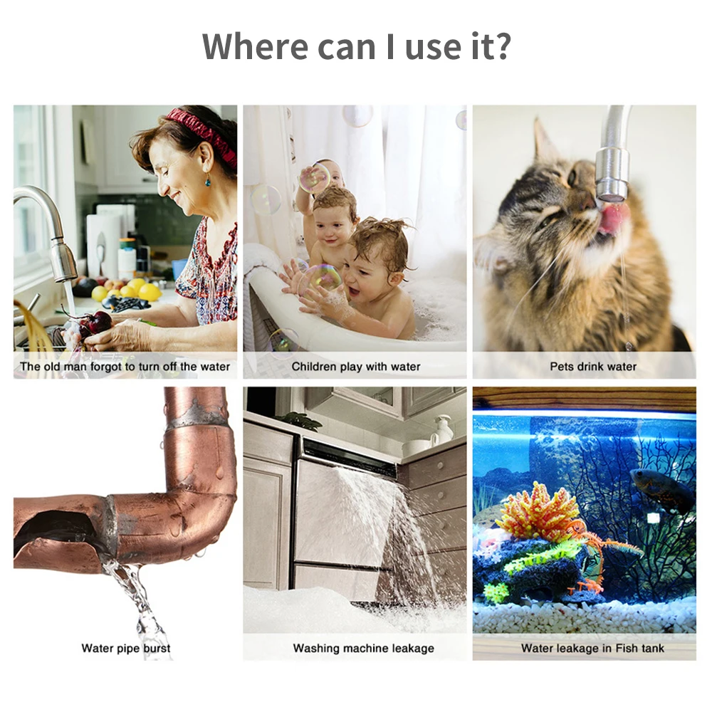 เซ็นเซอร์น้ำ Tuya WiFi Zigbee  - Home Security Tools บทวิจารณ์และราคา