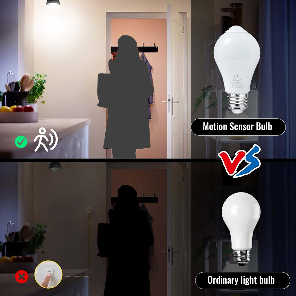 2PCS หลอดไฟ LED หลอดไฟ Motion  - Home Security Beams บทวิจารณ์และราคา