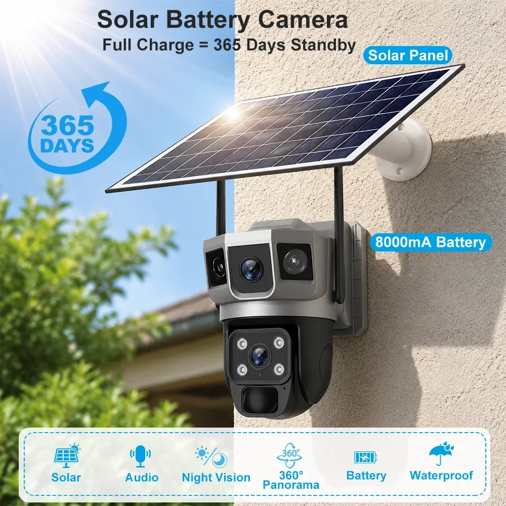 กล้อง V380 4K 3 หน้าจอ 4G แบตเ - Home Security Tips บทวิจารณ์และราคา