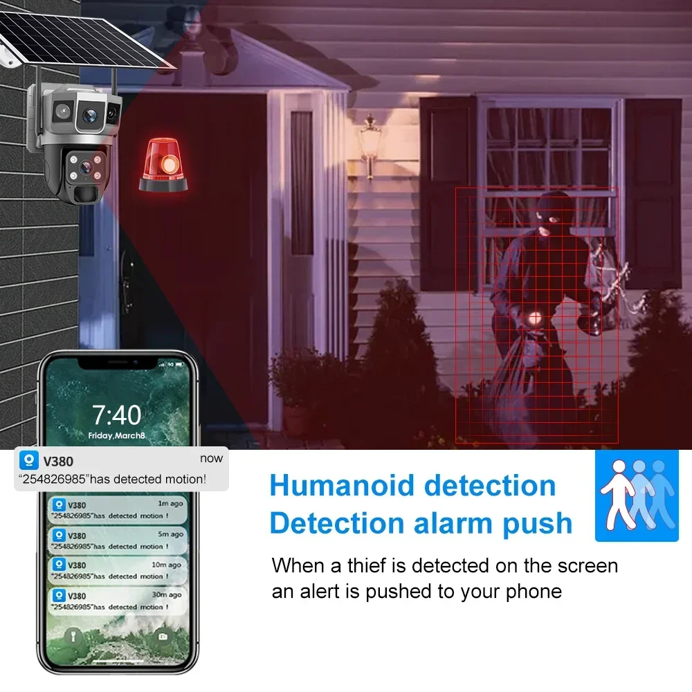 กล้อง V380 4K 3 หน้าจอ 4G แบตเ - Home Security Tips บทวิจารณ์และราคา