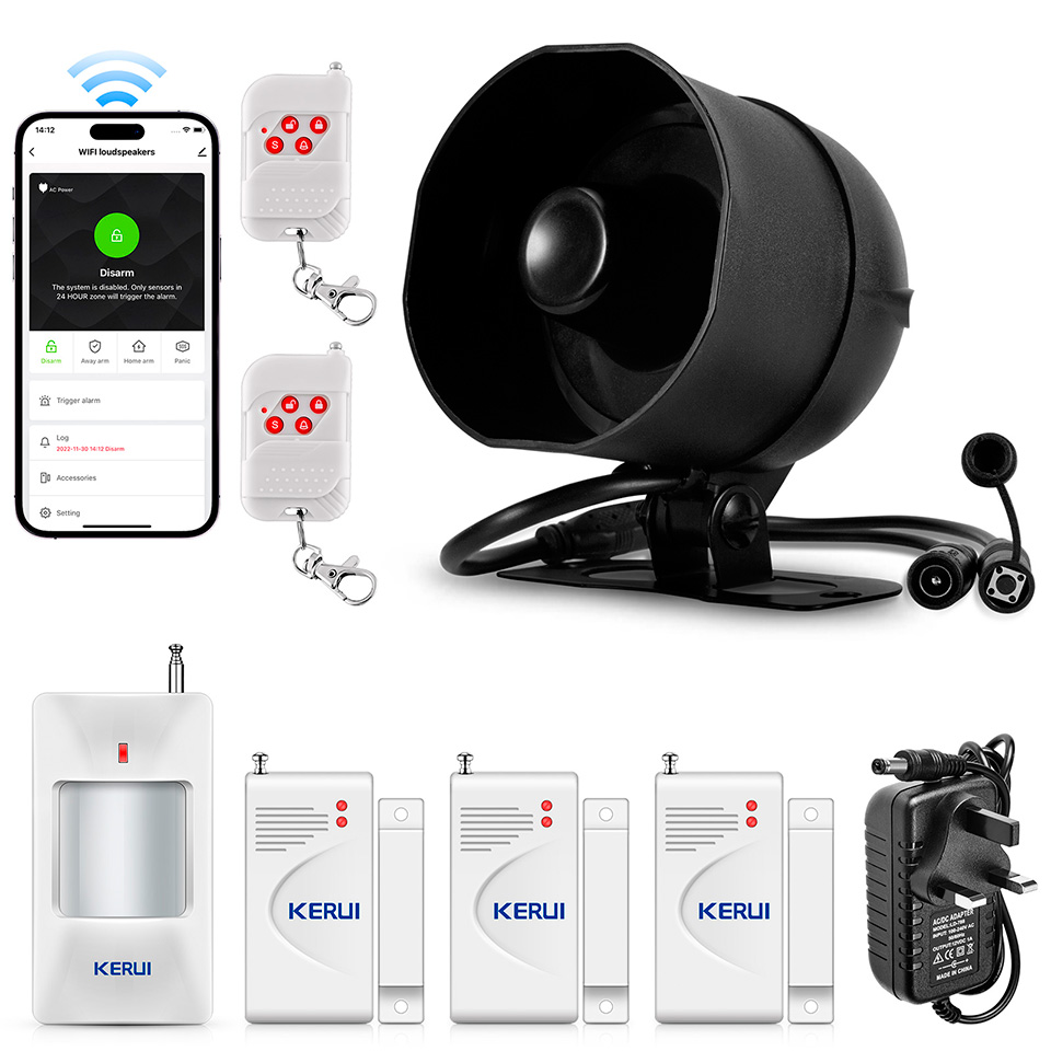 KERUI WIFI ALARM System ไซเรน  - Home Zone Security App บทวิจารณ์และราคา