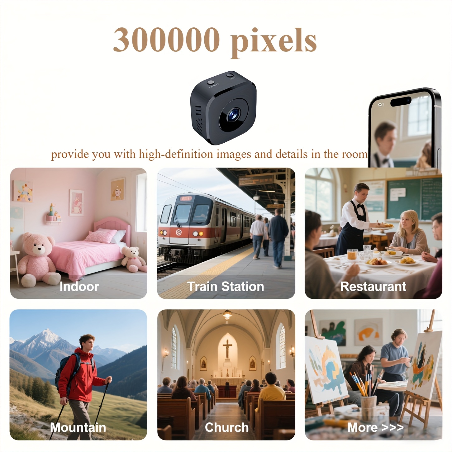 1080P HD Mini WiFi กล้องความปล - Home Security Monitor บทวิจารณ์และราคา