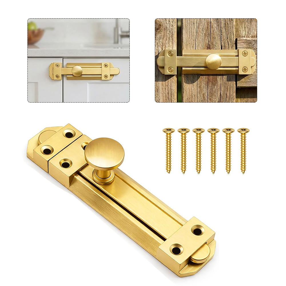 กลอนประตูบานเลื่อนทองเหลืองแท้ - Home Security Door บทวิจารณ์และราคา