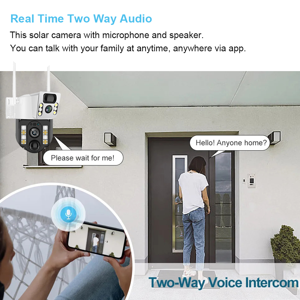 กล้องวงจรปิดพลังงานแสงอาทิตย์  - Home Security Lidar บทวิจารณ์และราคา