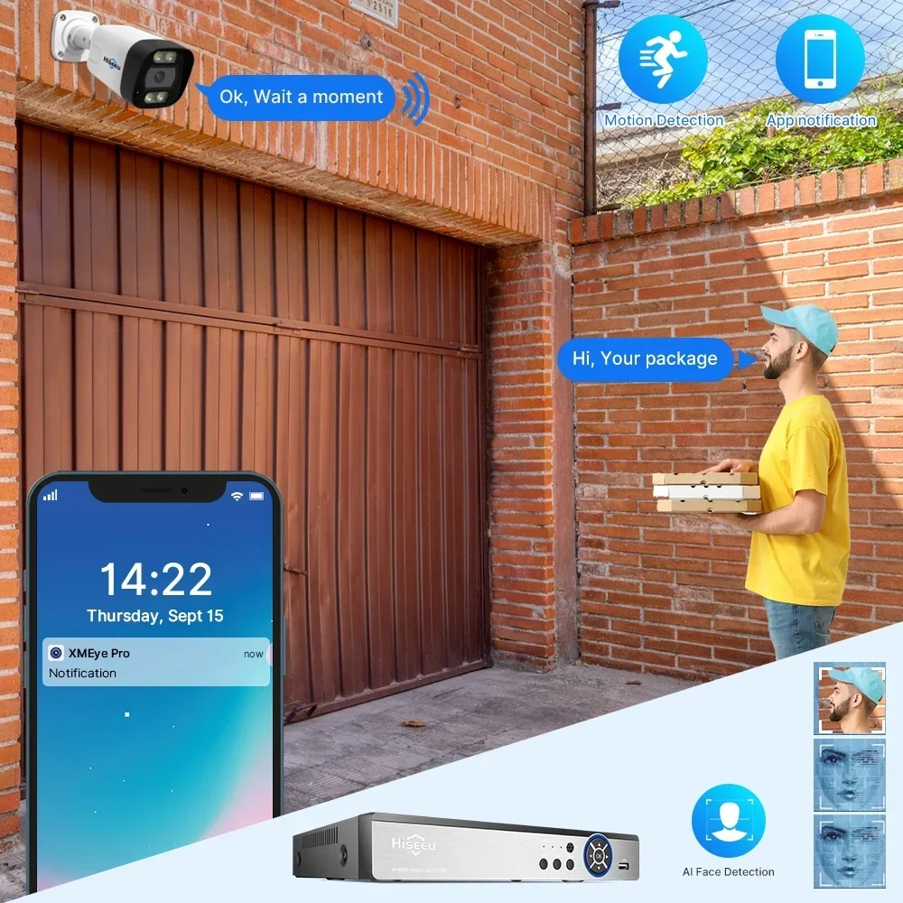 ชุดกล้องวงจรปิด Hiseeu 4K 8 ช่ - Home Security And Camera Systems บทวิจารณ์และราคา