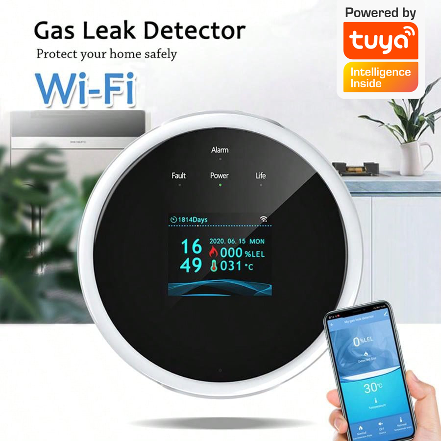 เซ็นเซอร์เตือนแก๊สรั่ว 2.4G Wi - Home Security Monitor บทวิจารณ์และราคา