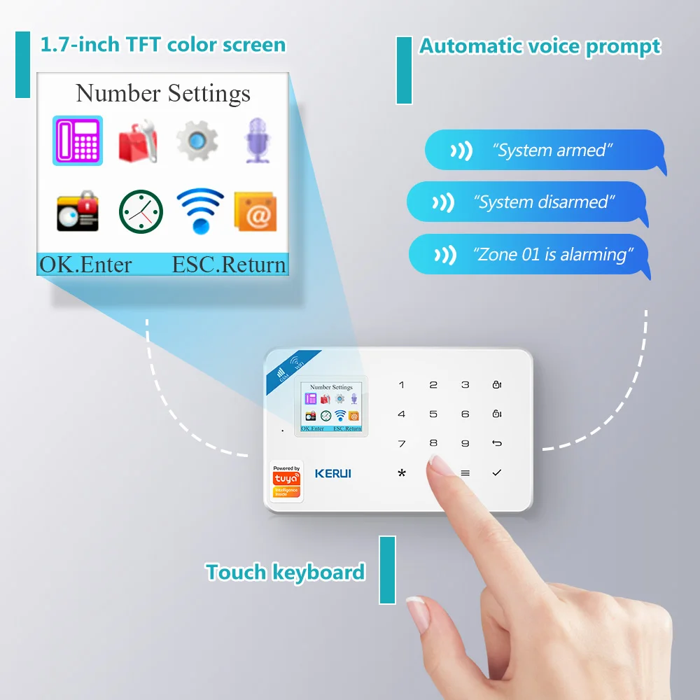 KERUI W181 ระบบรักษาความปลอดภั - Home Security And Camera Systems บทวิจารณ์และราคา