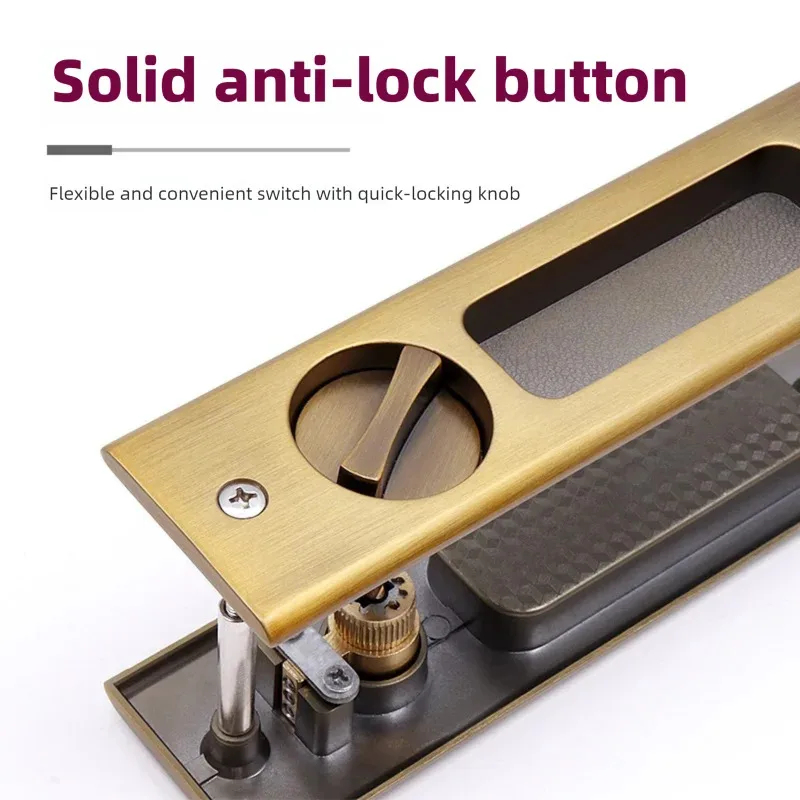 ตัวล็อคประตูบานเลื่อนสีดำแบบหน - Home Security Door บทวิจารณ์และราคา