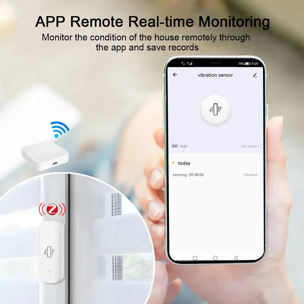 Tuya เซ็นเซอร์ตรวจจับการสั่นสะ - Home Security Monitor บทวิจารณ์และราคา