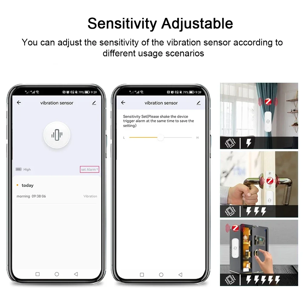 Tuya เซ็นเซอร์ตรวจจับการสั่นสะ - Home Security Monitor บทวิจารณ์และราคา